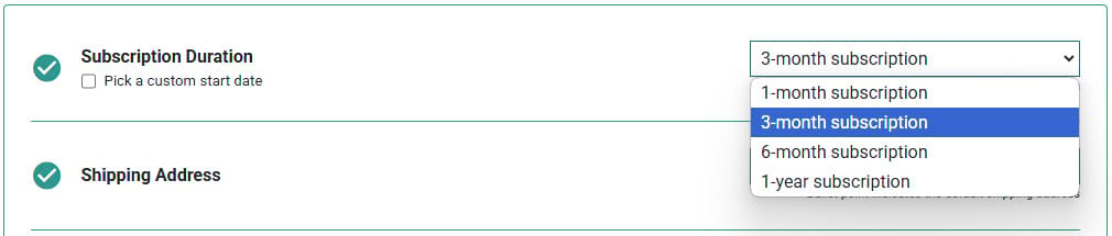 Provider duration on checkout Provider duration on checkout screenshot